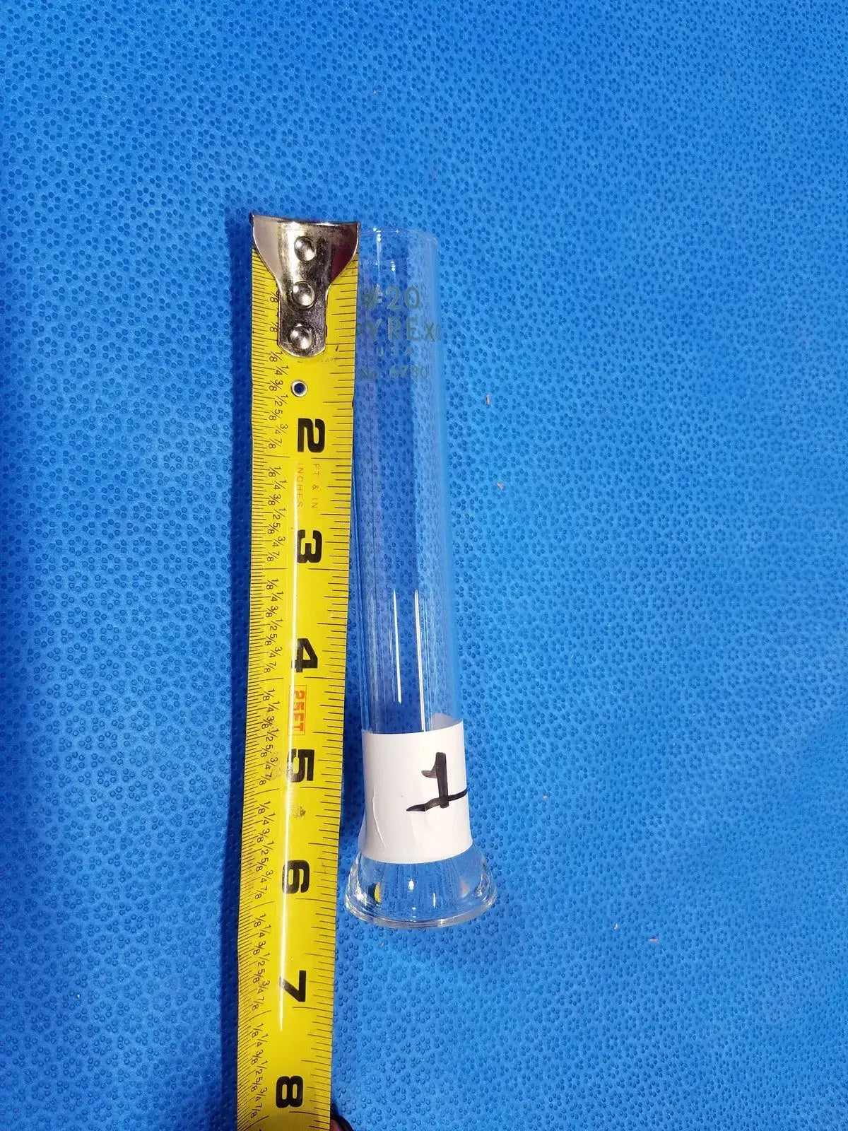 Pyrex Chemist Glass Tall Measuring Cylinder | Borosilicate Labware USA Laboratory Glassware, second-hand product photo 3