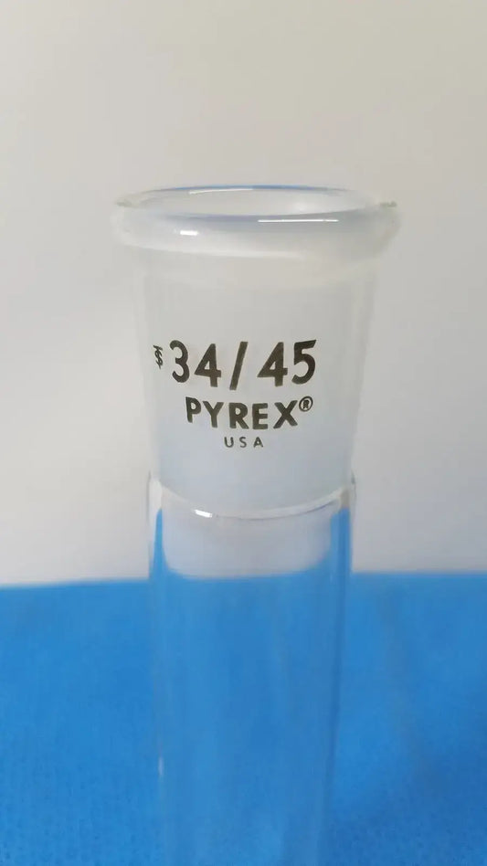 Pyrex Laboratory Glassware 34/45 Ground Outer Joint Full Length Borosilicate Laboratory Glassware, second-hand product photo 2