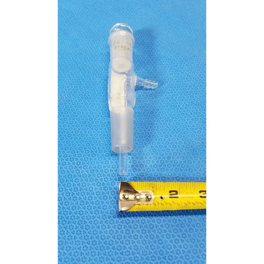 PYREX Laboratory Vacuum Adapter Glass 24/40 Ground Joint Borosilicate Laboratory Glassware Adapter, second-hand product photo 2