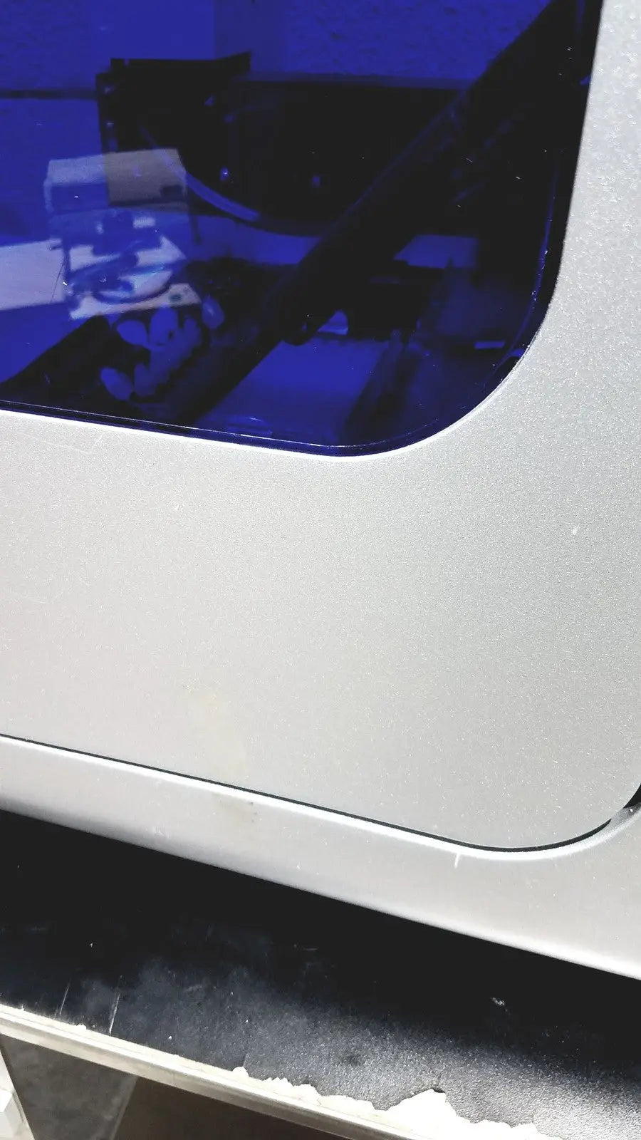 White plastic qiagen qiagility real-time automated pcr system with curved blue-tinted window for parts and repair