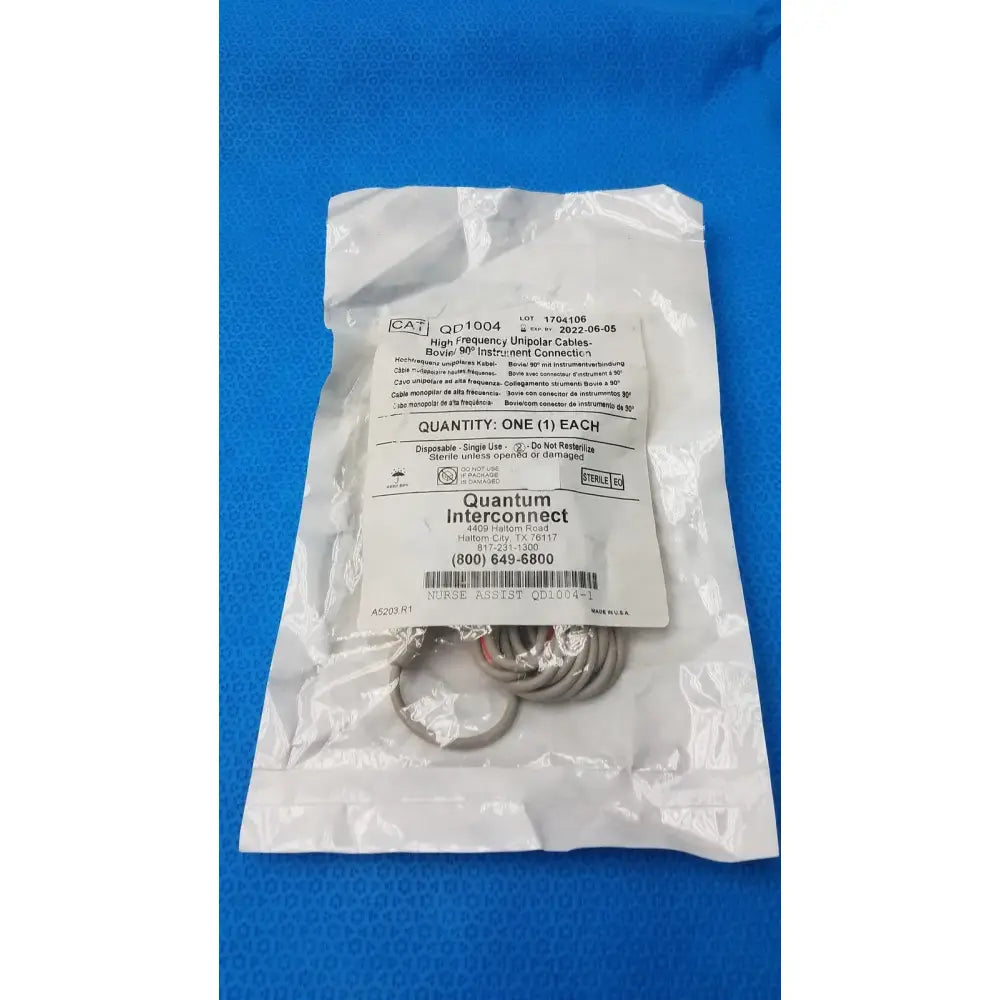 Quantum QD1004 High Frequency Unipolar Cable – Bovie Compatible Electrosurgical Cable, second-hand product photo 5