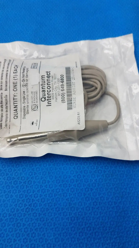 Quantum QD1004 High Frequency Unipolar Cable – Bovie Compatible Electrosurgical Cable, second-hand product photo 2