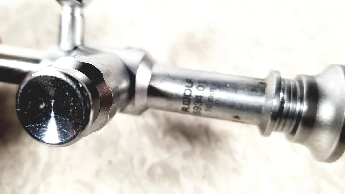 Chrome finished metal sheath r wolf 8934.01 with engraved markings for trocar 10mm reuse medical laparoscopic instruments