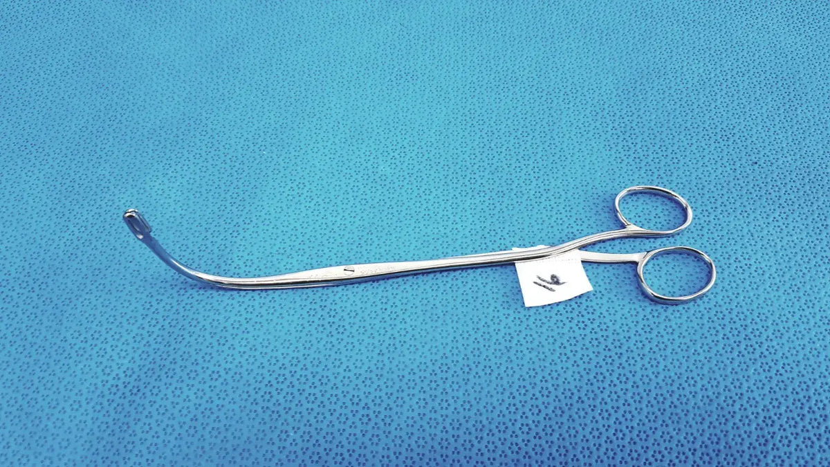 Reuse Medical Randall Kidney Stone Forceps Full Curved – OR Grade Urology Surgical Tool Forceps, Hemostats & Needle Holders, second-hand product photo 1