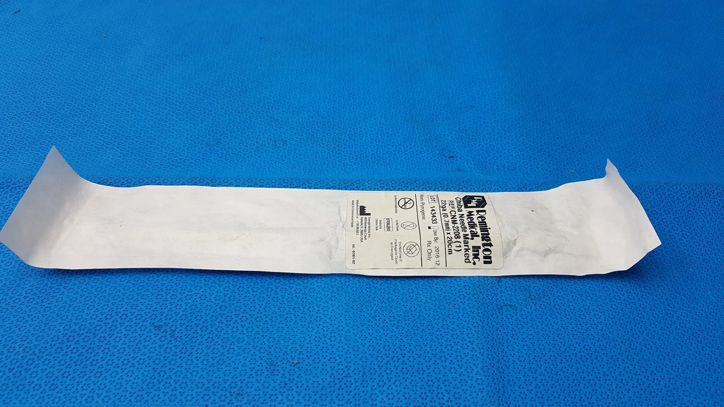 Remington Medical CNM-2208 Chiba Biopsy Needle 22ga x 20cm Sterile Single - Chiba Needle