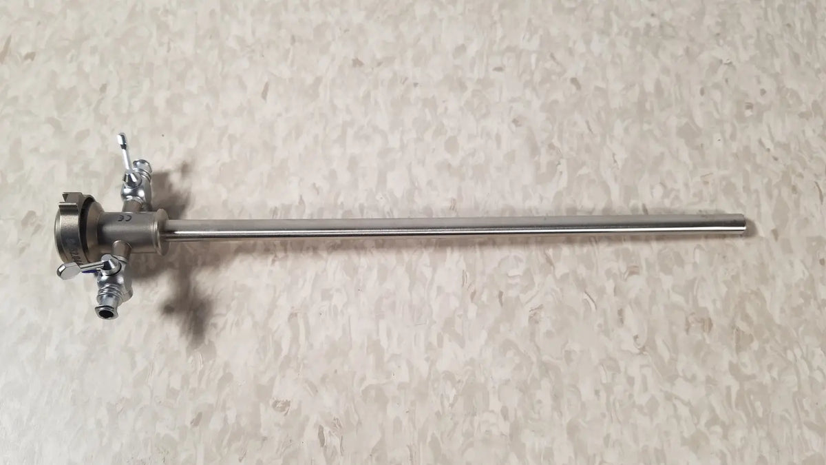 Stainless steel richard wolf endoscope sheath 10fr instrument with long slender shaft and multiport jointed head