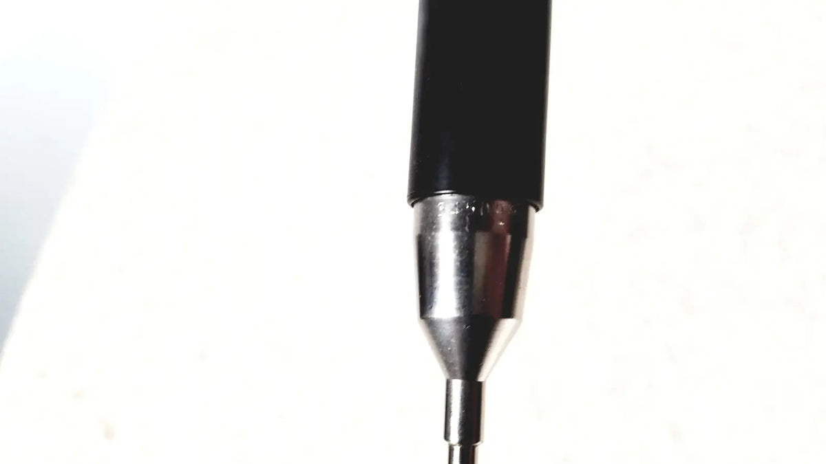 Black rigid cystoscope 94509 with metallic silver tip 0.5mm marking and eraser for reuse medical applications
