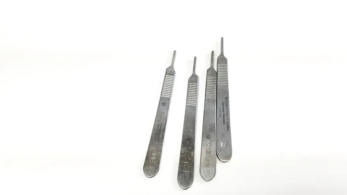 Reuse Medical Scalpel Blade Handles Miltex, Henry Schein, Mueller Stainless Surgical & Orthopedic Instruments, second-hand product photo 1