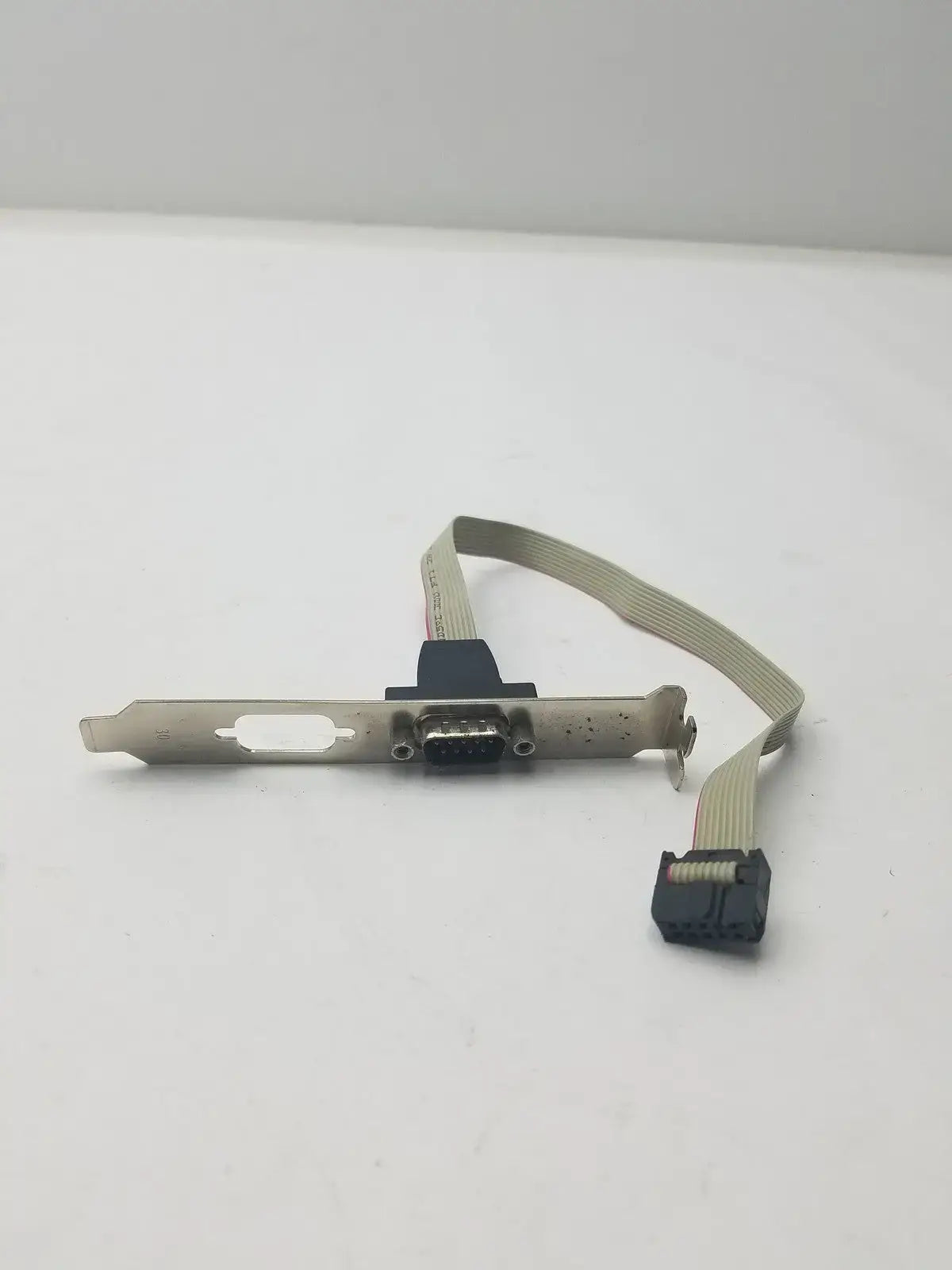 Generic Serial 9 Pin DB9 RS232 Motherboard Com Port Ribbon Cable Connector Slot Bracket RS232 Serial Port Bracket Cable, second-hand product photo 6
