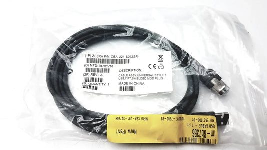 Reuse Medical Shielded USB Cable CBA-U21-S07ZBR for Zebra Scanner Barcode Scanners, second-hand product photo 1