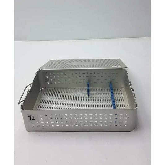 Reuse Medical Solid Brass Sterilization Storage Container With Lid Sterilization Trays & Cases, second-hand product photo 1