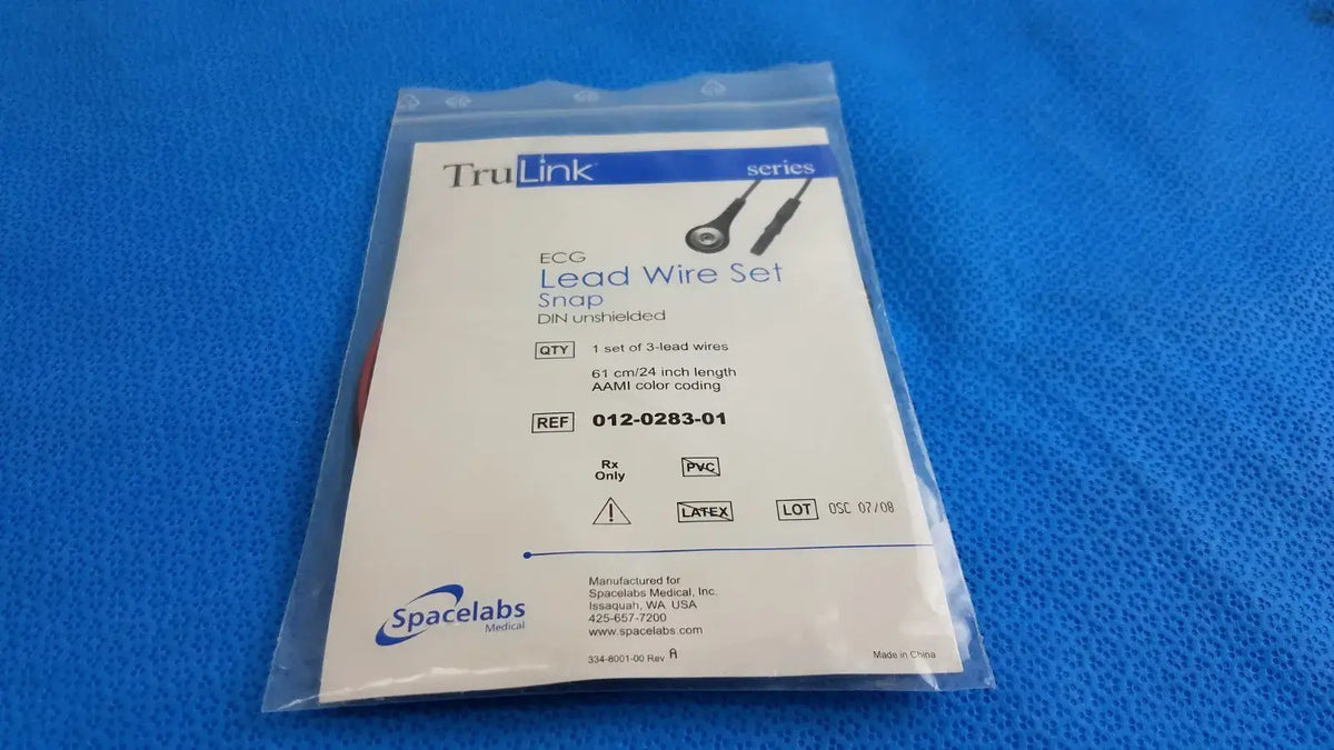 Reuse Medical Spacelabs ECG Lead Wire Set Cardiac Monitoring Electrodes Patient Monitors, second-hand product photo 1