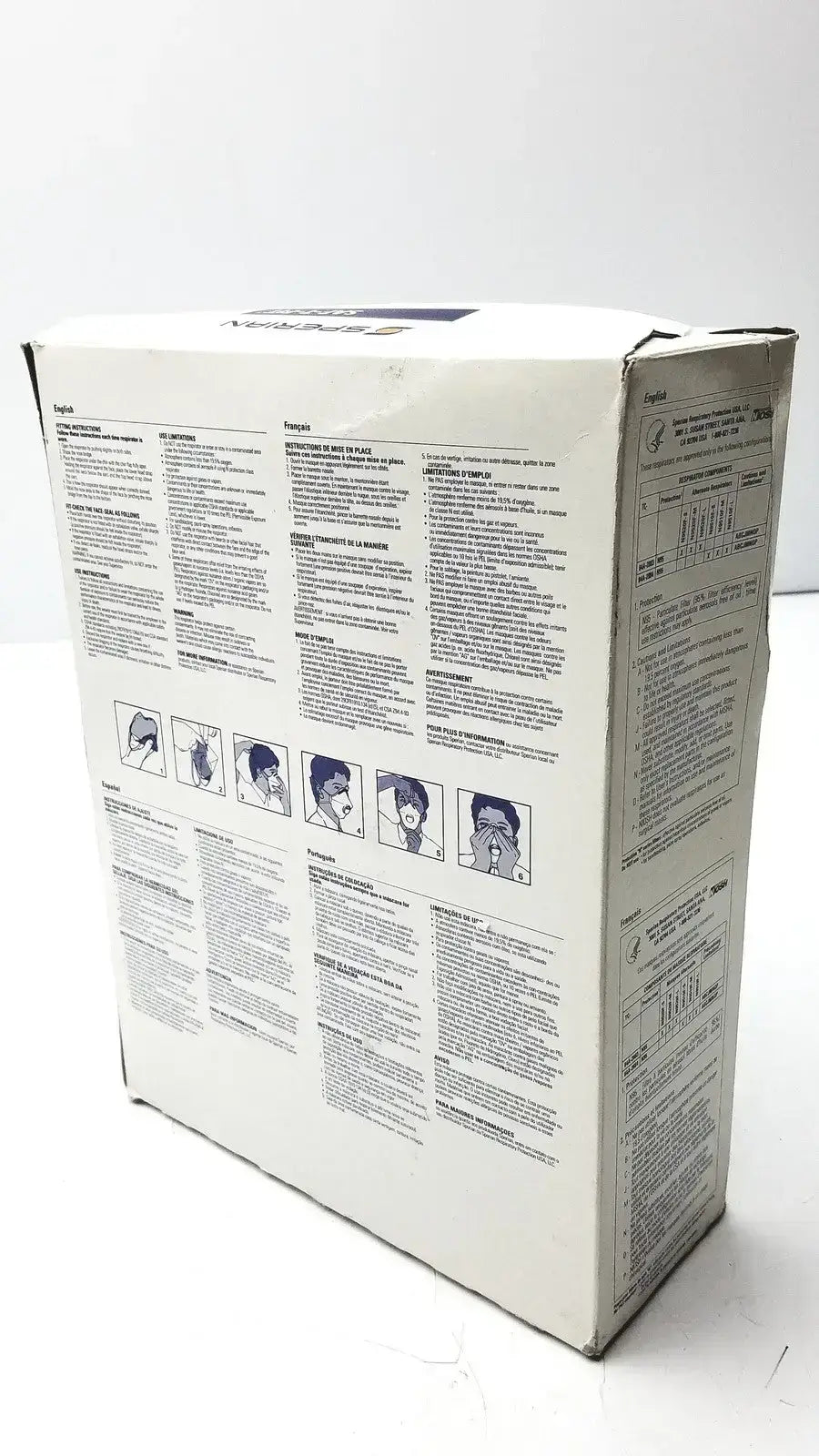 Sperian 14110322 SAF-T-FIT N9510F Flat Fold Respirators Disposable Respirator, new product photo 4