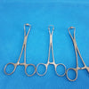 Sponge Forceps / Ring Forceps – Stainless Steel Surgical Tool lot of 3