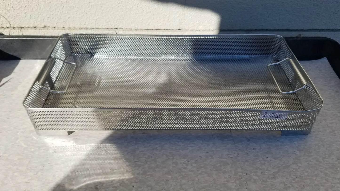 Reuse Medical Stainless Steel Instrument Sterilization Basket Tray Sterilization Trays & Cases, second-hand product photo 1