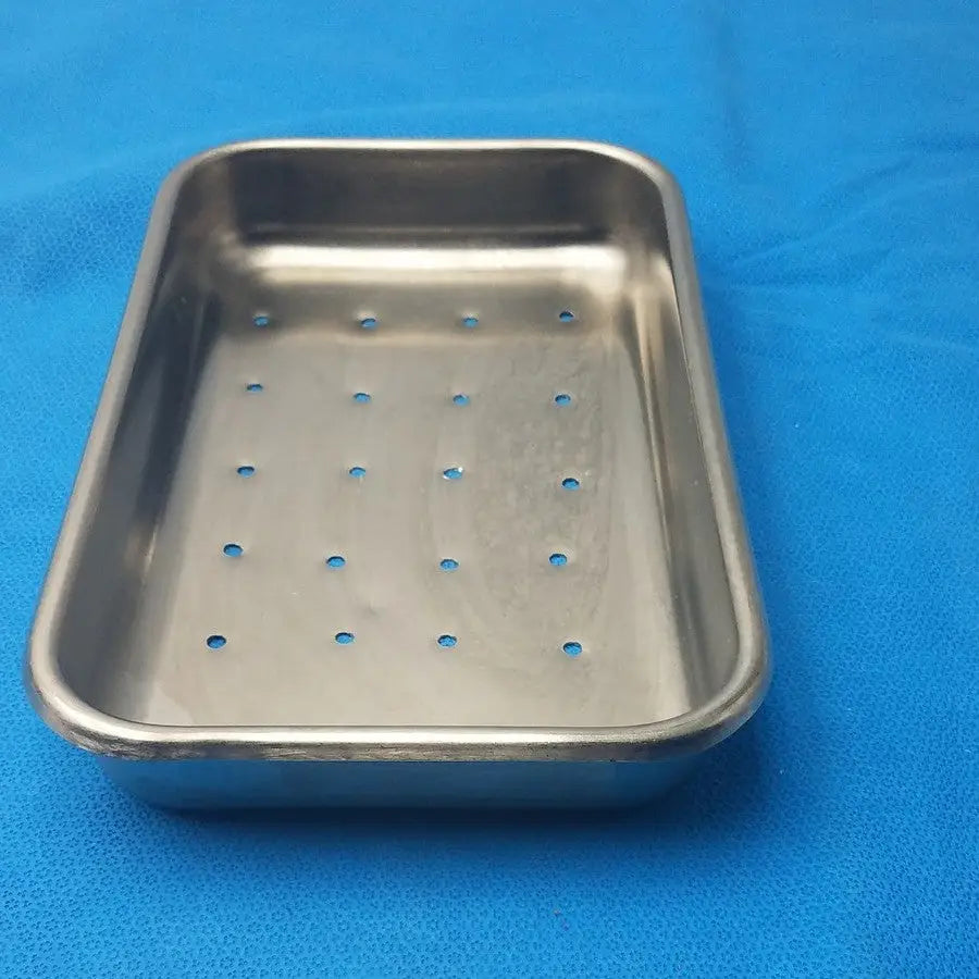 Vollrath Stainless Steel Perforated Instrument Tray Sterilization Container Instrument Sterilization Tray, second-hand product photo 4