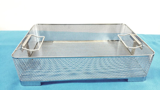 Reuse Medical Equipment Stainless Steel Sterilization Basket Tray Surgical Instrument Sterilization Basket Tray, second-hand product photo 2