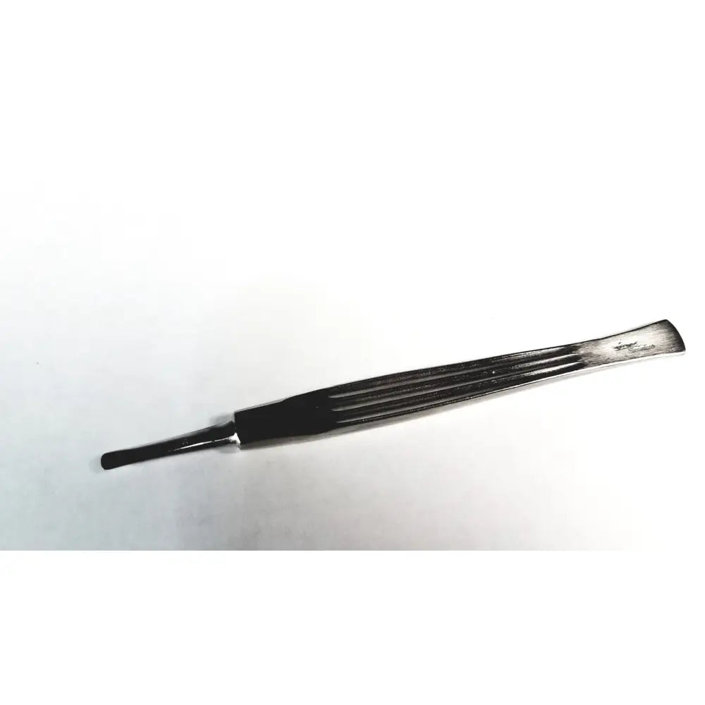 Black-handled silver storz cottle nasal knife instrument with sleek tapered design and fine ridges for precision use