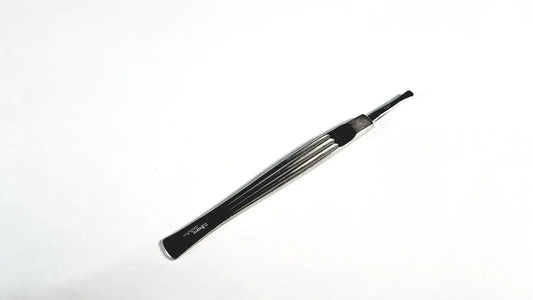 Black and silver metal storz cottle nasal knife instrument with sleek curved design for surgical ent precision use