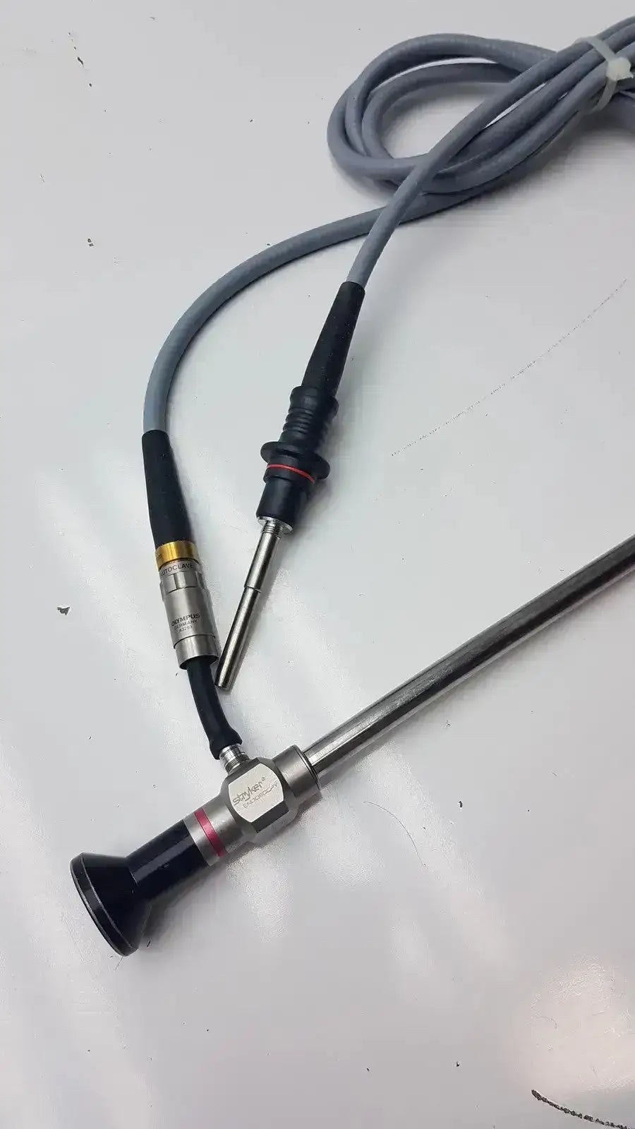 Stryker 0º 380-10 Autoclavable Laparoscope With Olumpus Germany A3293 Laparoscope, as-is (for parts) product photo 14