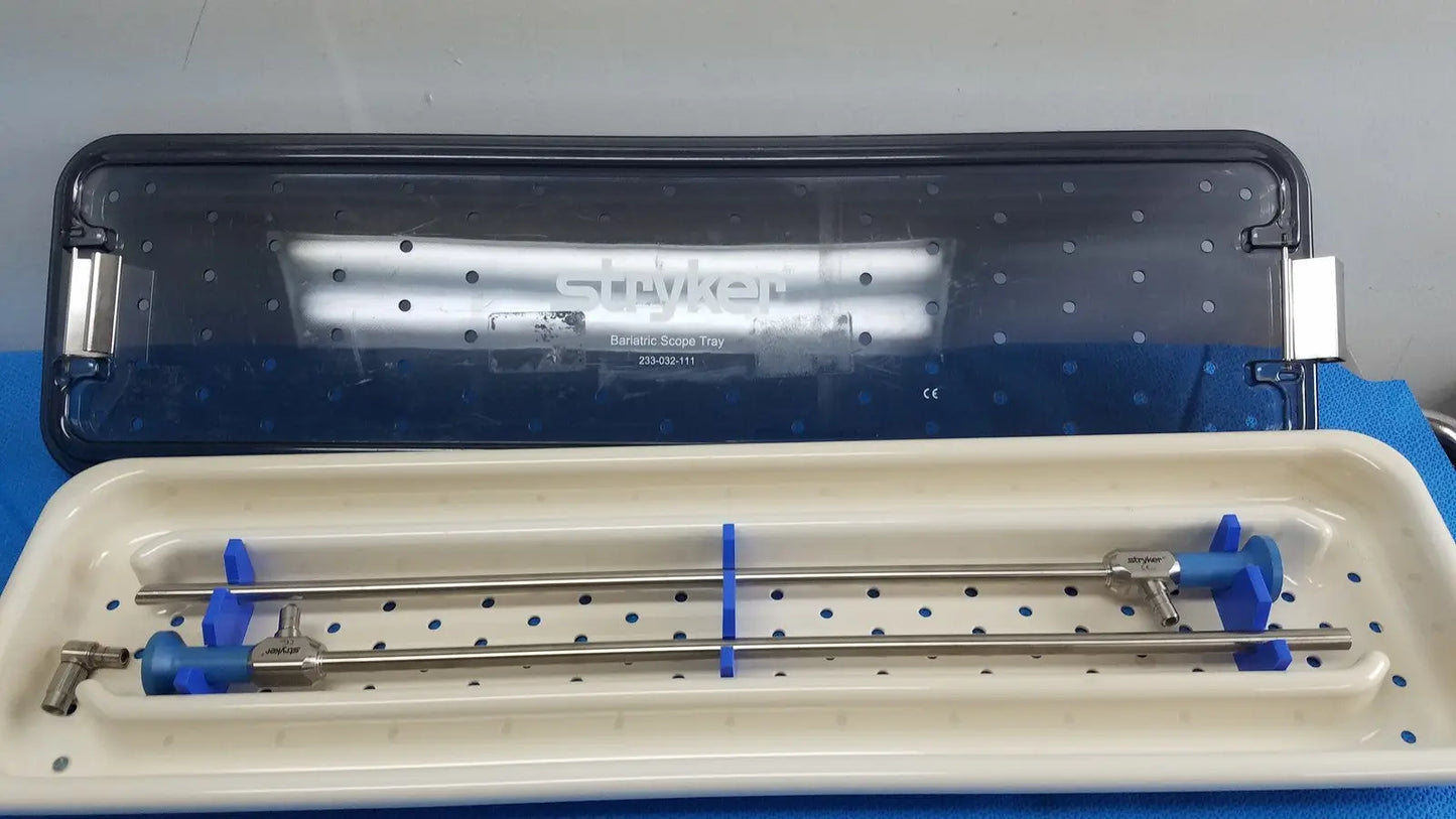 Reuse Medical Stryker 502-210-010 Ideal Eyes 10mm 30°/10mm 0° Autoclavable 331-000-400 w/ Trey Other Medical & Lab Equipment, second-hand product photo 1