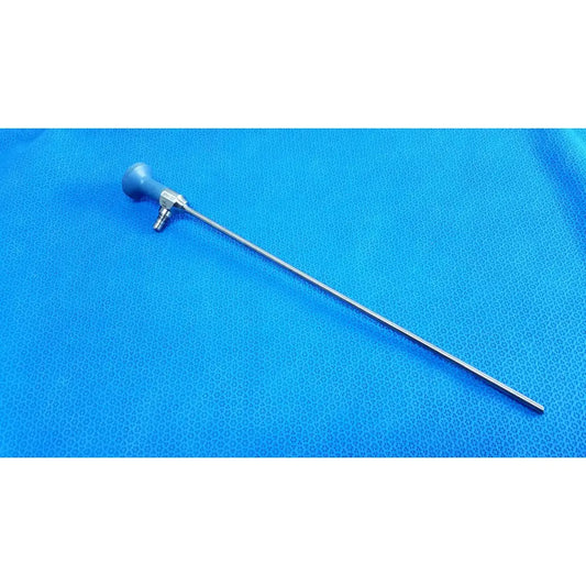 Silver surgical endoscope with blue ergonomic handle and metallic joints stryker ideal eyes 5mm 30° autoclavable