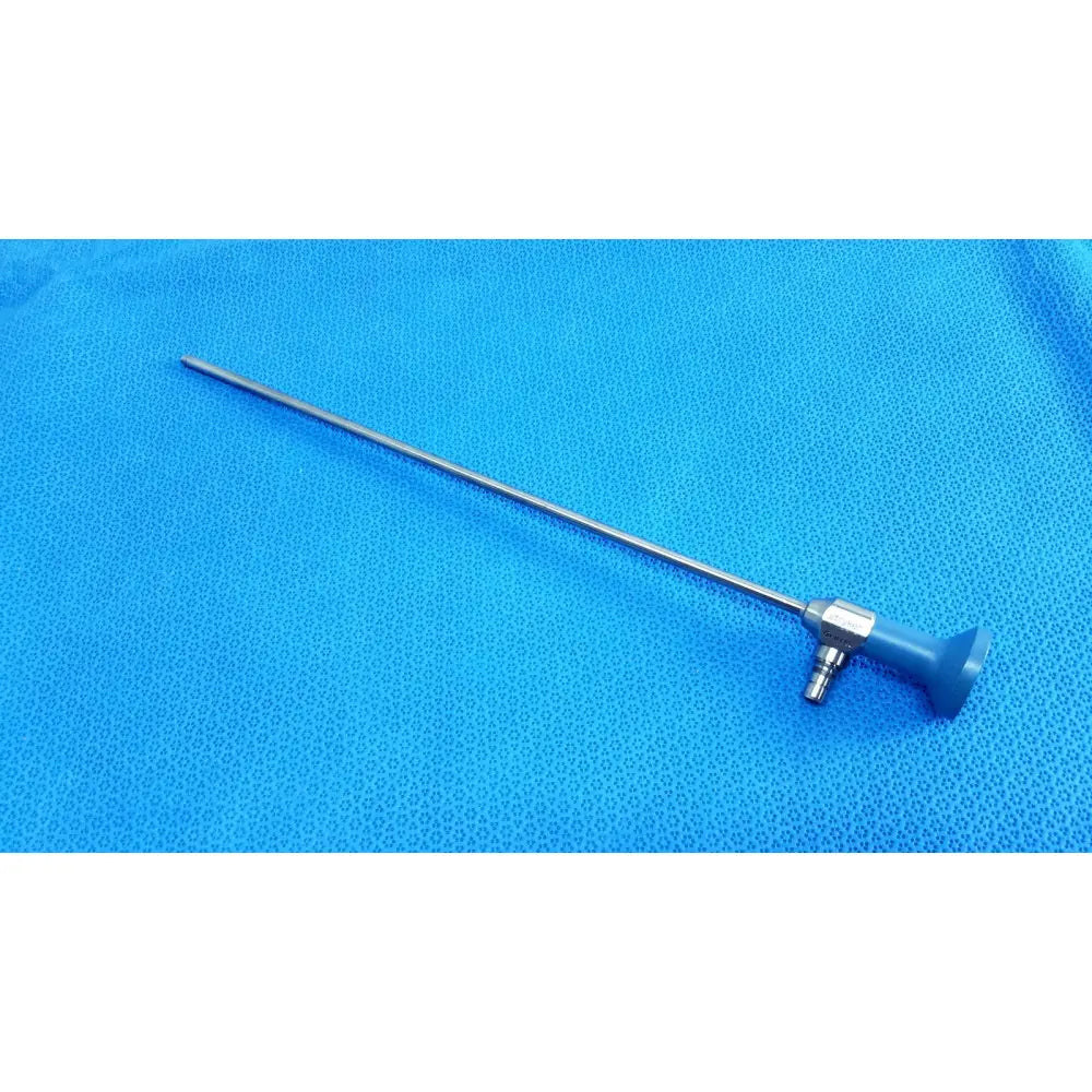 Blue-handled stryker ideal eyes 5mm 30 degree autoclavable endoscope with long slender metallic shaft