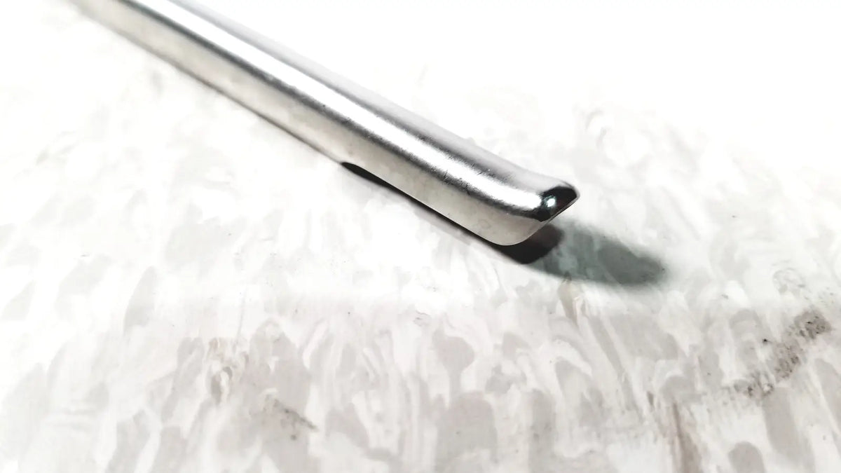 Stryker 502-880-225 scope sheath 25fr instrument with sleek polished stainless steel finish and curved tip