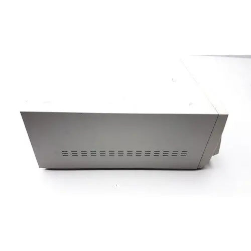 Gray rectangular stryker sdc ultra hd information management system showing back with ventilation slots along bottom edge