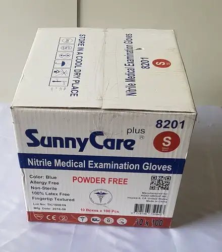 SunnyCare Plus 8201 Nitrile Medical Examination Gloves Power Free Small Medical Examination Gloves, second-hand product photo 6