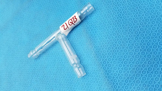 Reuse Medical T-Shaped Hose Connector Tube 71mm H x 119mm W Labware Other Medical & Lab Glassware, second-hand product photo 1