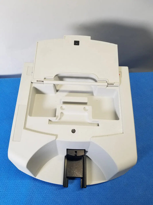 White plastic thermo nicolet smart collector diffuse reflectance ftir accessory with hinged lid and black front component