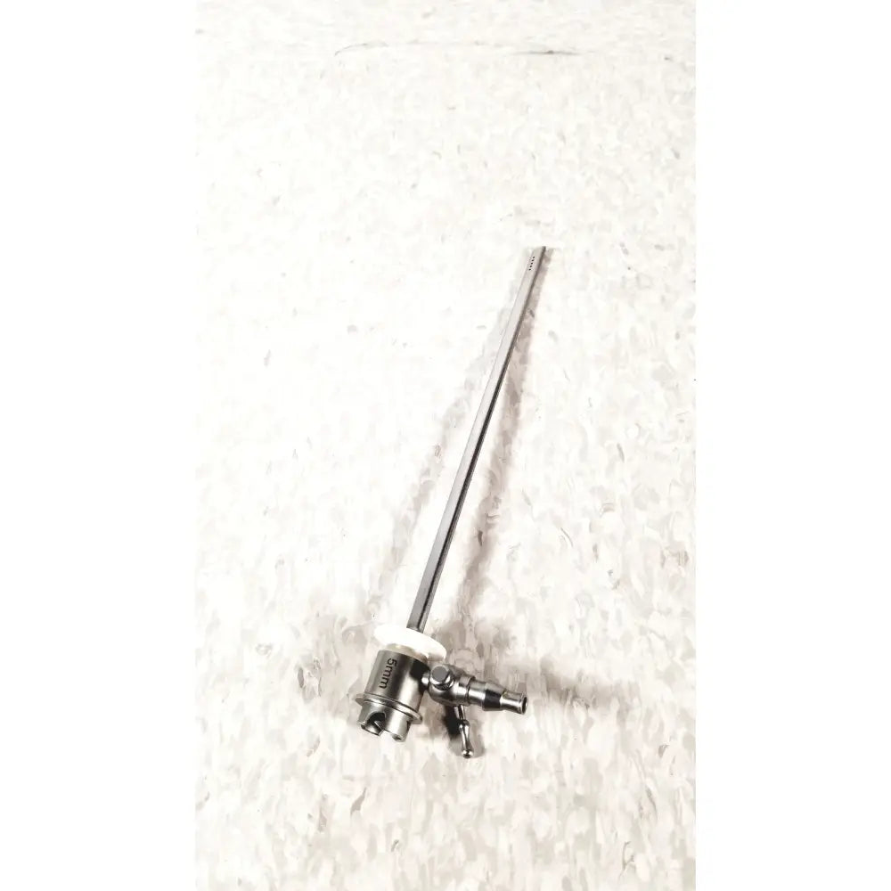 Silver ths arthroscopy sheath for 5mm featuring a long slender shaft and complex adjustable handle for reuse medical use