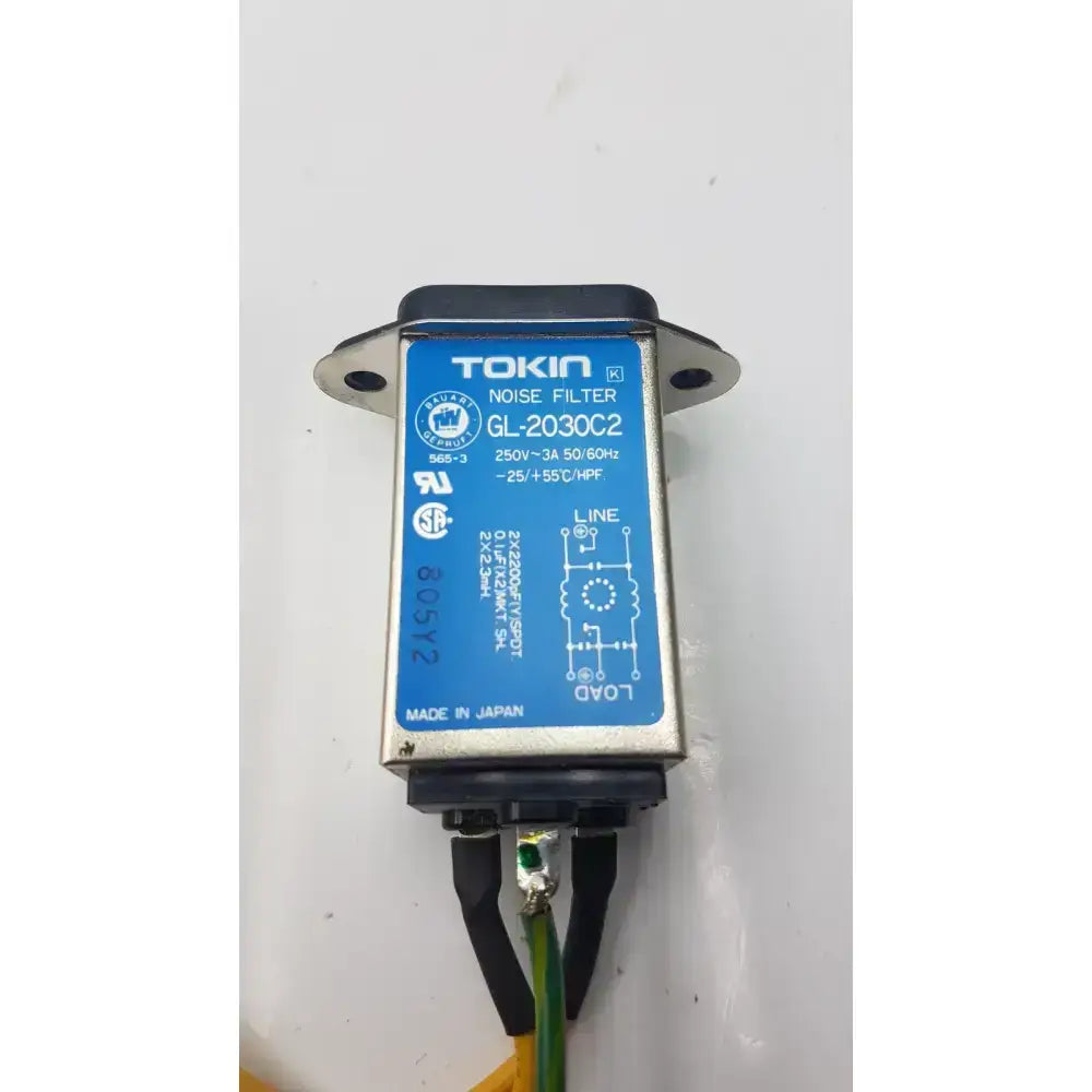 TOKIN Noise Filter GL-2030C2 250V, 3 Amp 50/60Hz EMI/RFI Noise Filter, second-hand product photo 6