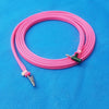 Two Sides Pink Cable One Side Clip and 2nd Side Male Plug