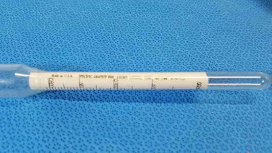 Unbranded Vintage Brew and Mash Tester Glass Beer Hydrometer 60° Specific Gravity Scale Laboratory Hydrometer, second-hand product photo 2