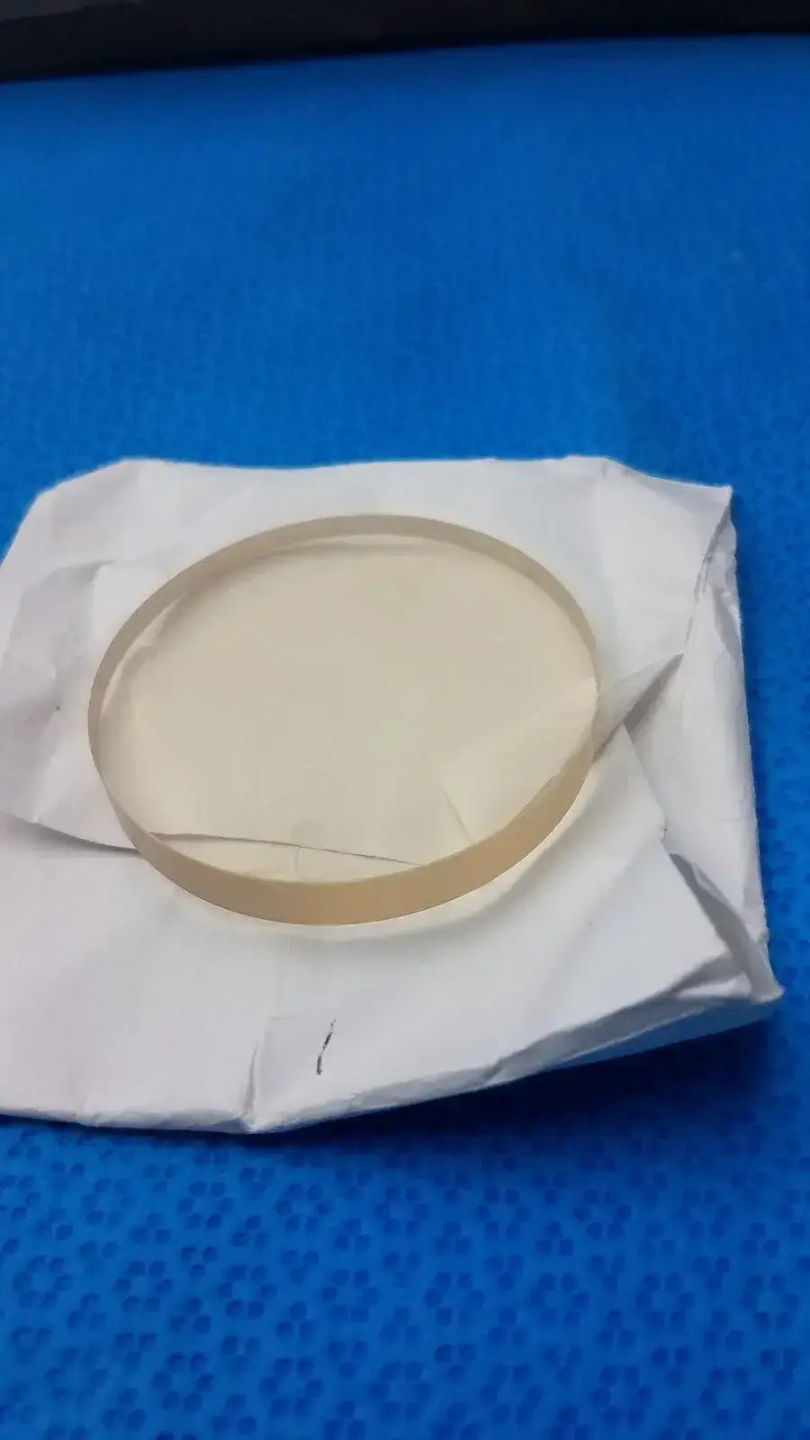 Schott W1147 Schott Zerodur Exp. Class 2 127x90mm Ellipse 10mm + Melt H11178A2 6.35mm Optical Glass Substrate, as-is (for parts) product photo 5