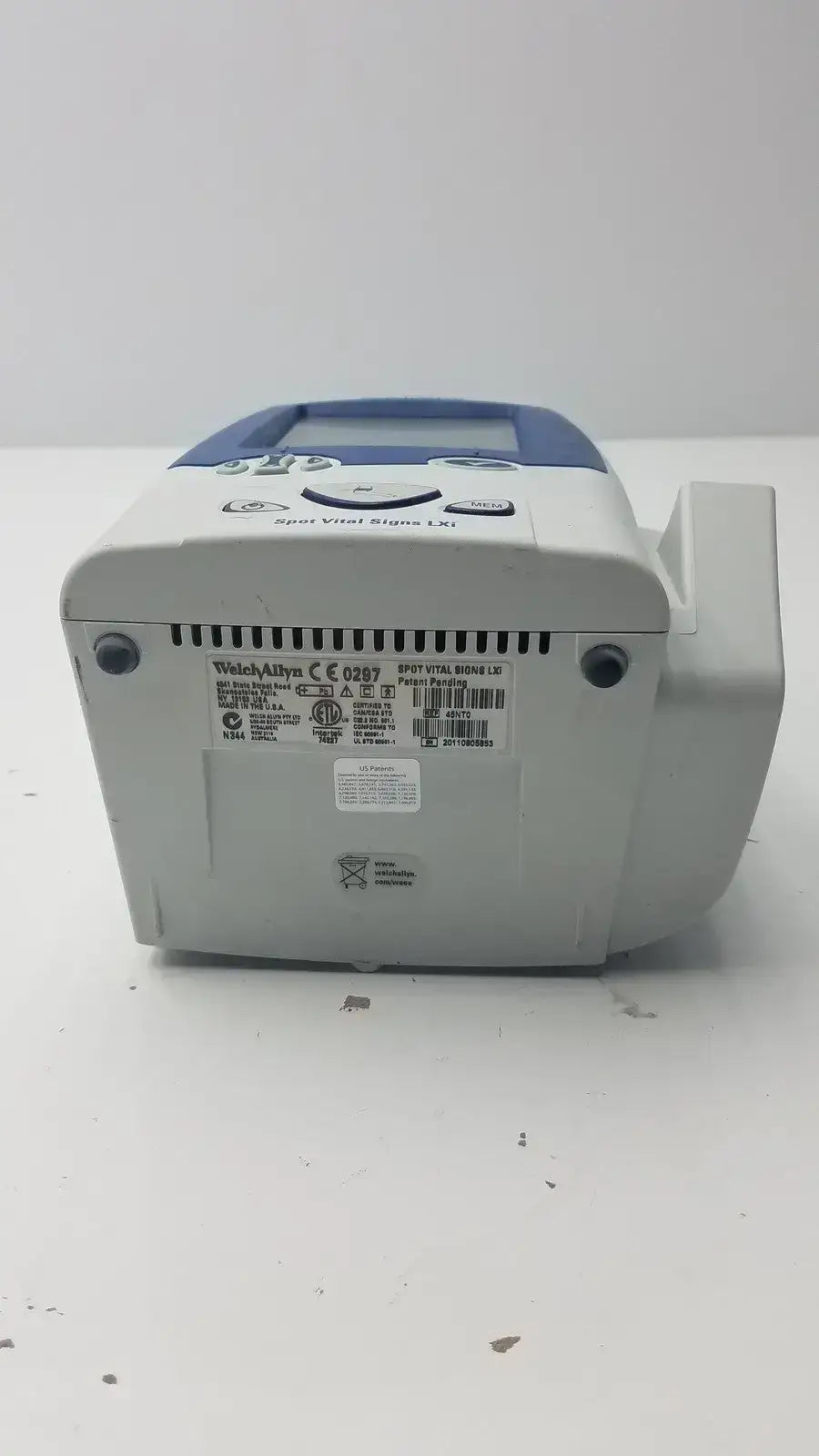 Welch Allyn 45NT0 45NTO Spot Vital Signs LXi Patient Monitor Vital Signs Monitor, second-hand product photo 9