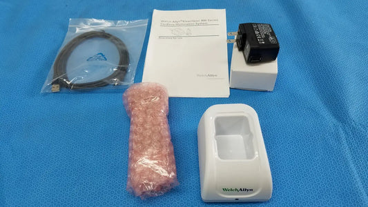 White plastic welch allyn 900 series cordless led illumination system charger base for kleenspec cordless led use