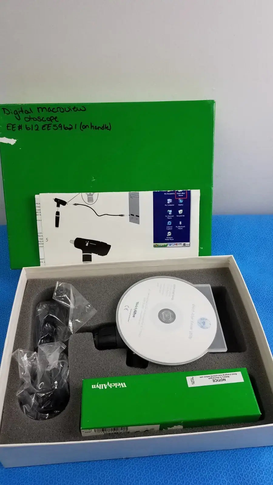 Reuse Medical Welch Allyn Digital MacroView Otoscope Head w/ Cable, Specula & CD Otoscopes & Ophthalmoscopes, second-hand product photo 1