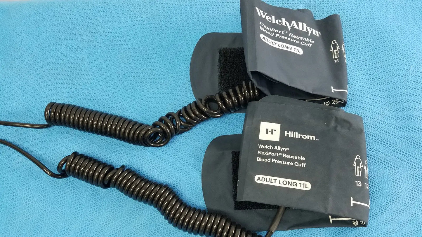Reuse Medical Welch Allyn FlexiPort Blood Pressure Cuff Adult Long 11L Blood Pressure Cuffs & Hoses, second-hand product photo 1