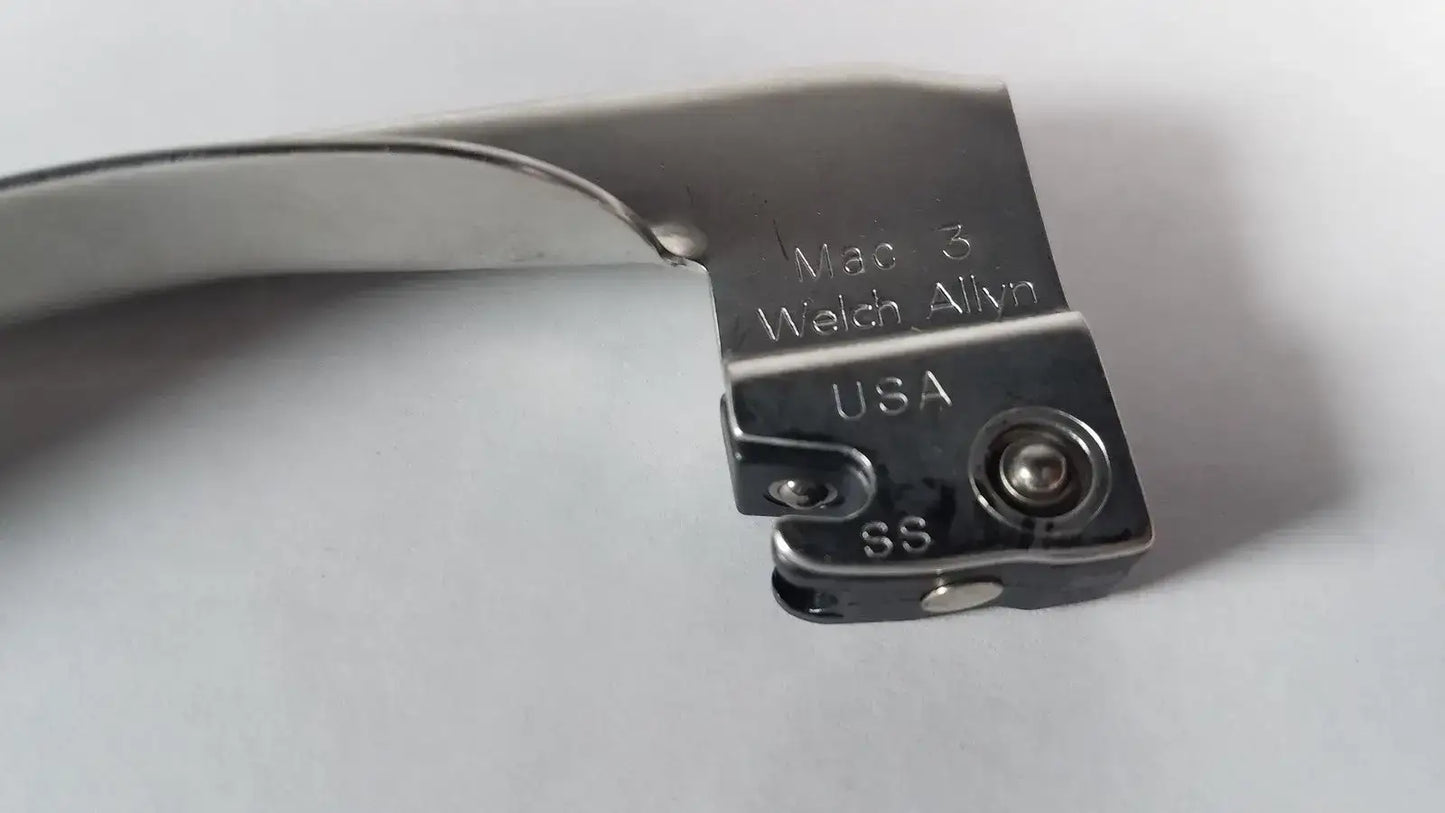 Welch Allyn Laryngoscope Blade Mac 3 – Medical Instrument Laryngoscope Blade, as-is (for parts) product photo 6