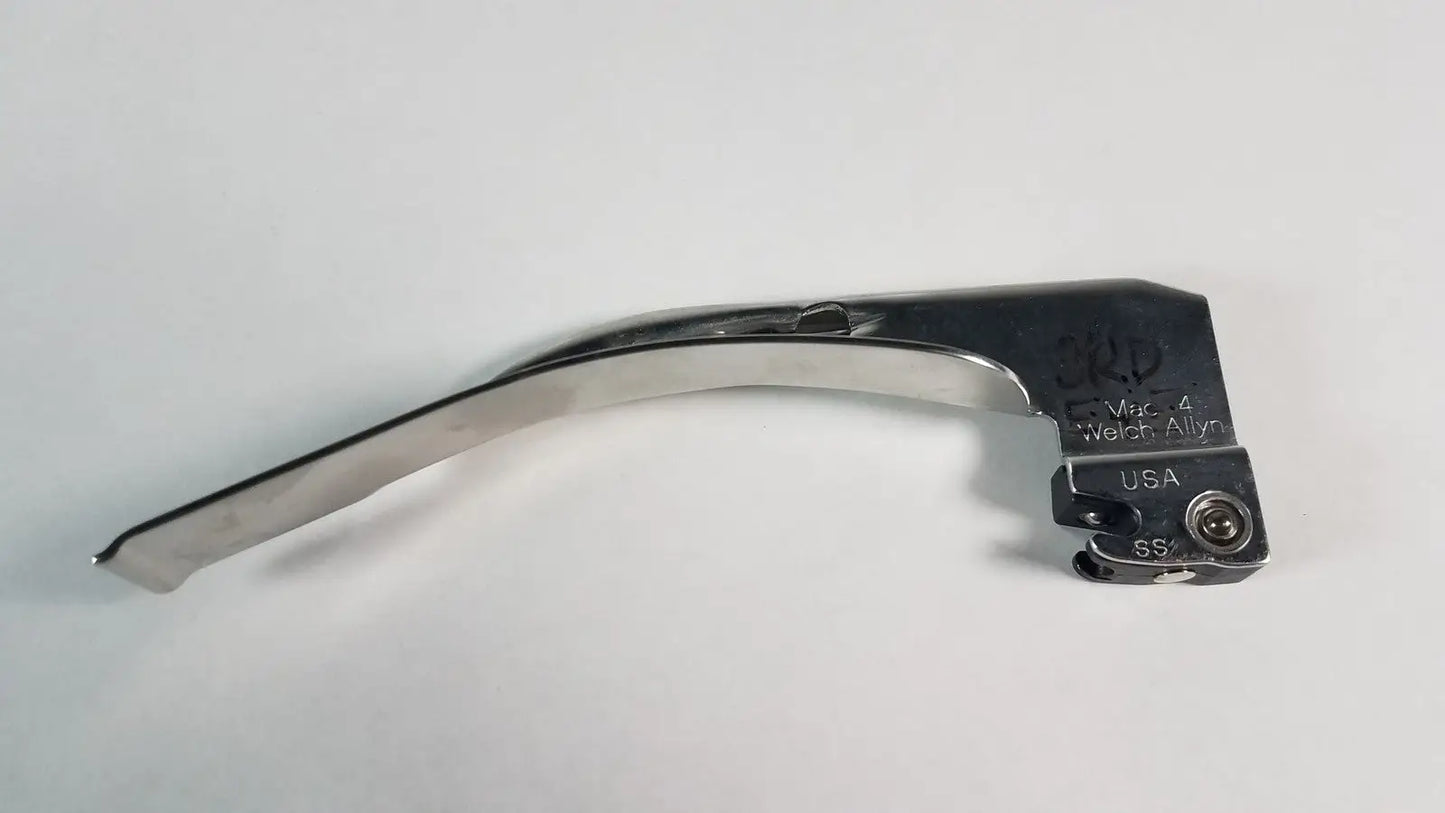 Reuse Medical Welch Allyn MAC 4 Fiber Optic Laryngoscope Blade – Stainless Steel Centrifuge Tubes, second-hand product photo 1