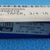 Wells Tools 3/4"-16 NF Taper Tap – High-Carbon Steel, USA-Made