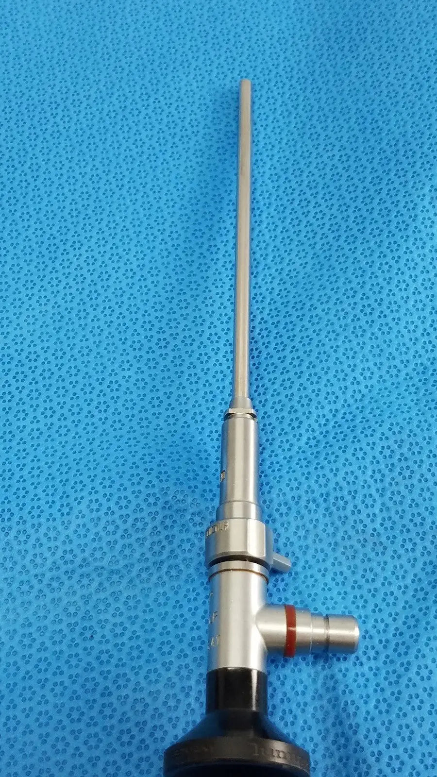 Silver WOLF 8853.41 arthroscopy endoscope orthopedic with long slender shaft and black handle for surgical use