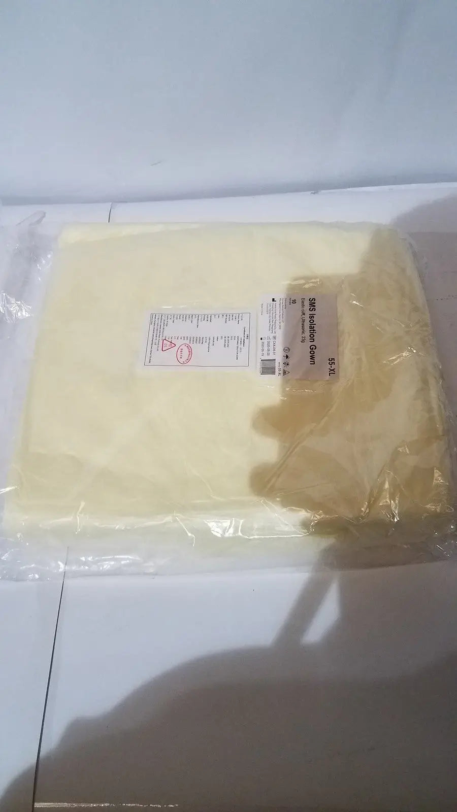 Reuse Medical XIANTAO 55-XL SMS Isolation Gown with Elastic Cuff – Ultrasonic Sealed, 23g Centrifuge Tubes, new product photo 1