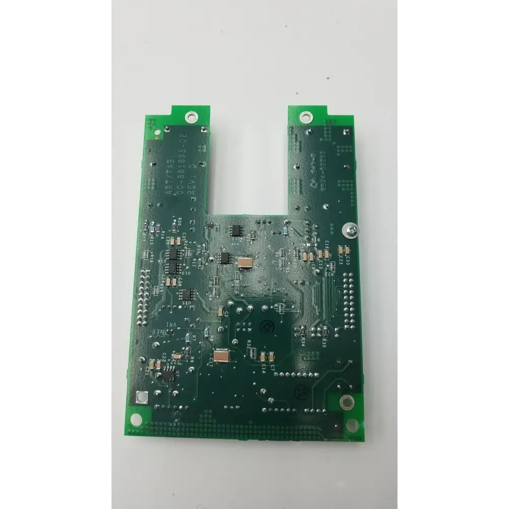 Green u-shaped control panel encoder board with electronic components for ge 9800 c-arm system model 00-881896-02