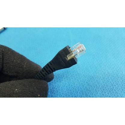 Black rj45 ethernet cable with clear connector housing for 09840-804 barcode scanner pen reuse medical use