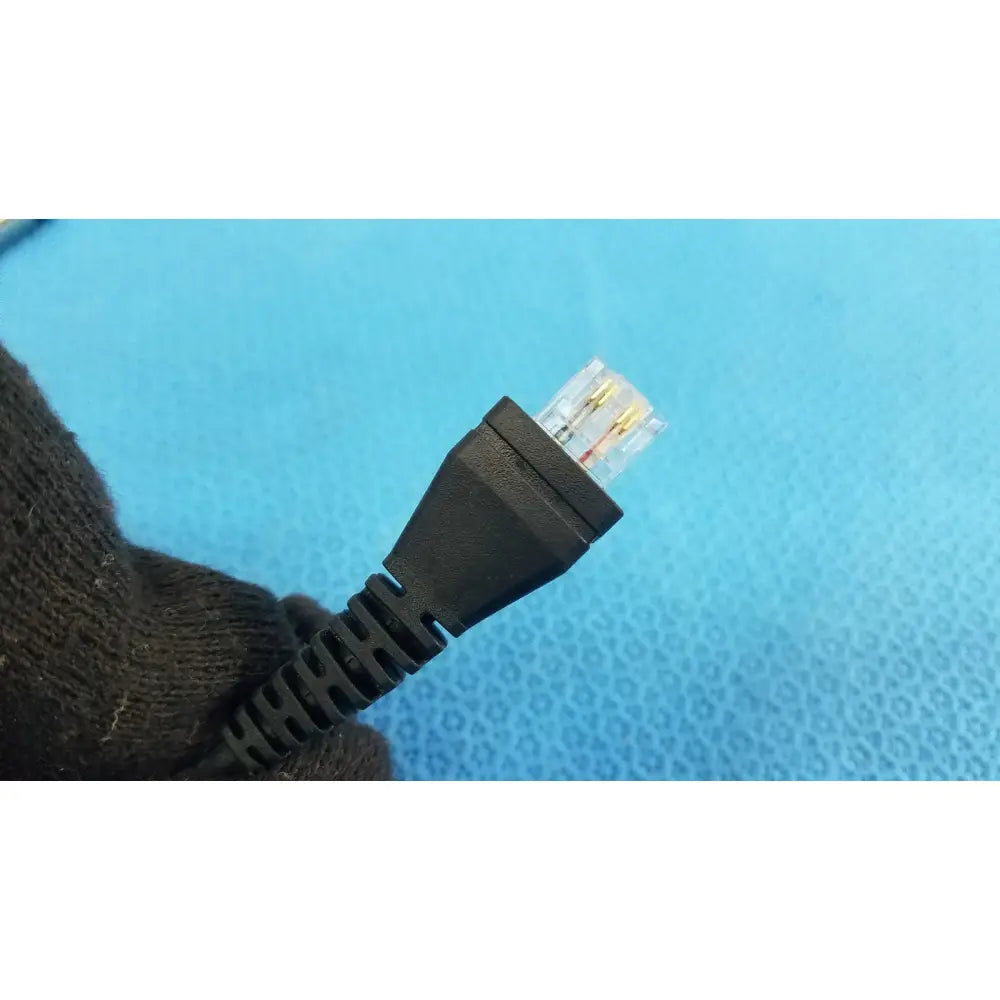 Black rj45 ethernet cable connector with clear housing and gold pins for 09840-804 barcode scanner pen with cable