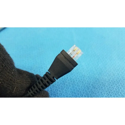 Black rj45 ethernet cable connector with clear housing and gold pins for 09840-804 barcode scanner pen with cable
